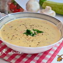 Рецепт Супа-пюре с кабачками, шампиньонами и плавленым сыром