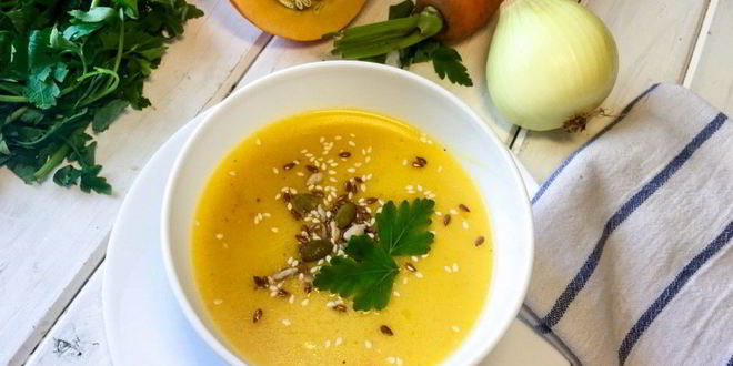 Рецепт супа-пюре с запеченной тыквой
