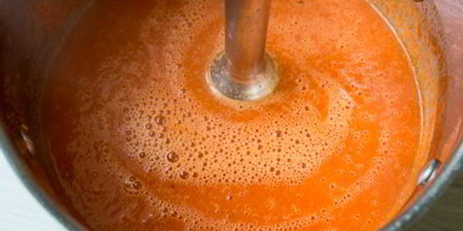 Рецепт томатного супа-пюре с лососем и треской