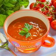 Рецепт Томатного супа-пюре с рисом