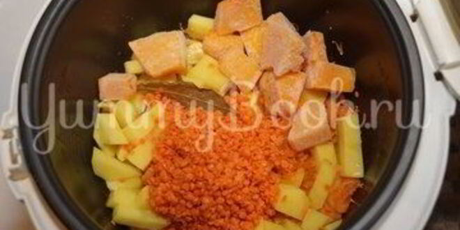 Рецепт тыквенно-чечевичного суп-пюре в мультиварке