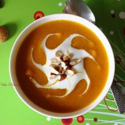 Рецепт Тыквенного супа-пюре с миндальным ароматом