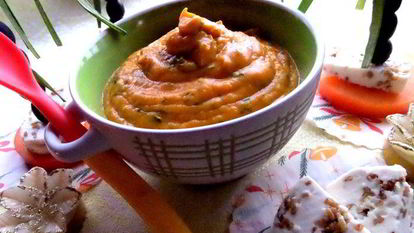 Рецепт Тыквенного супа-пюре со шпинатом