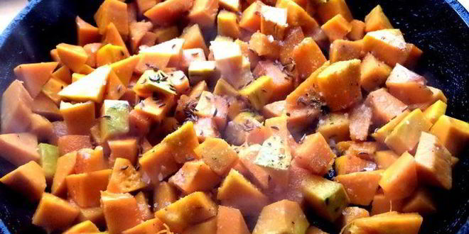 Рецепт тыквенного супа-пюре со шпинатом