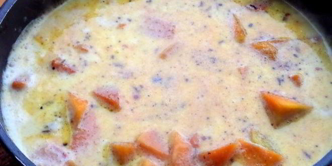 Рецепт тыквенного супа-пюре со шпинатом