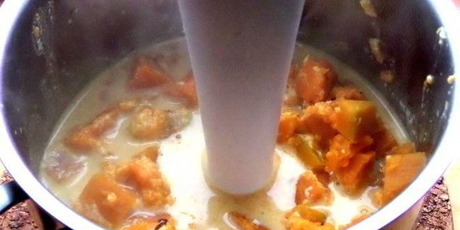 Рецепт тыквенного супа-пюре со шпинатом