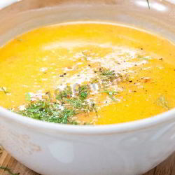 Рецепт Витаминного супа пюре из тыквы с чили