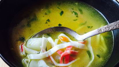 Рецепт Супа с крабовыми палочками