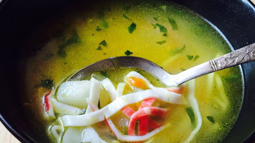 Рецепт супа с крабовыми палочками