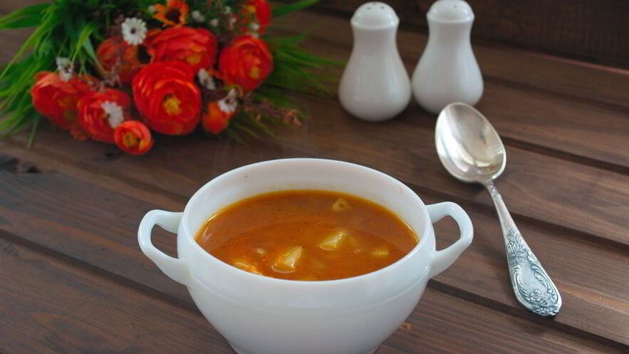 Рецепт супа с макаронами и мясом