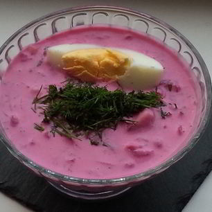 Рецепт Свекольника холодного на кефире