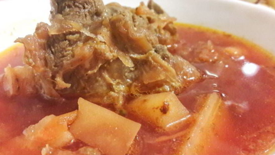 Рецепт свекольника классического с мясом