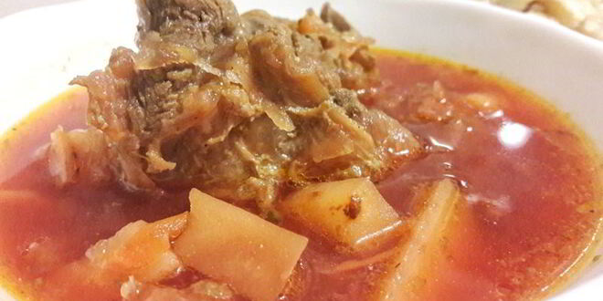 Рецепт свекольника классического с мясом