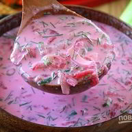 Рецепт Свекольника на кефире холодный