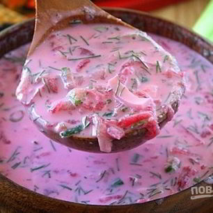 Рецепт Свекольника на кефире холодный