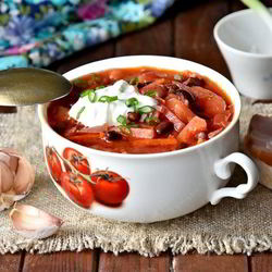 Рецепт Свекольника с фасолью