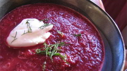 Рецепт Свекольного крема-супа с тмином