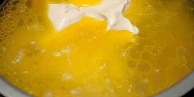 Рецепт легкого сырно-креветочный суп