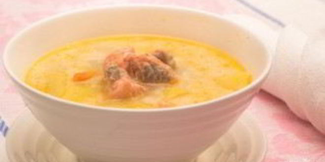 Рецепт сырного рыбного супа