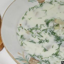 Рецепт Сырного супа французского с грибами