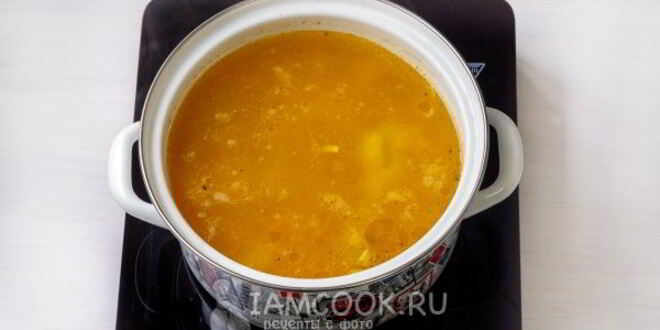 Рецепт сырного супа из плавленного сыра с курицей