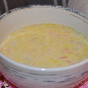 Рецепт Сырного супа с белыми грибами