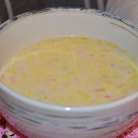 Рецепт Сырного супа с белыми грибами