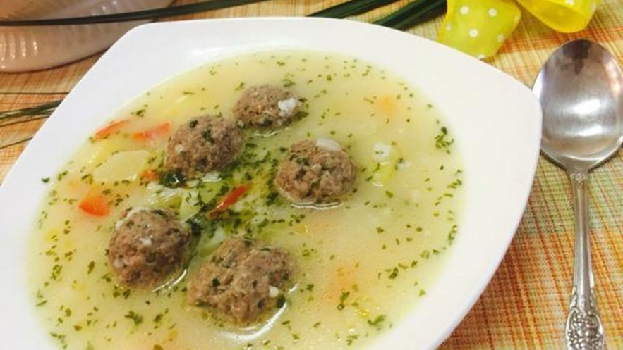 Рецепт сырного супа с фрикадельками