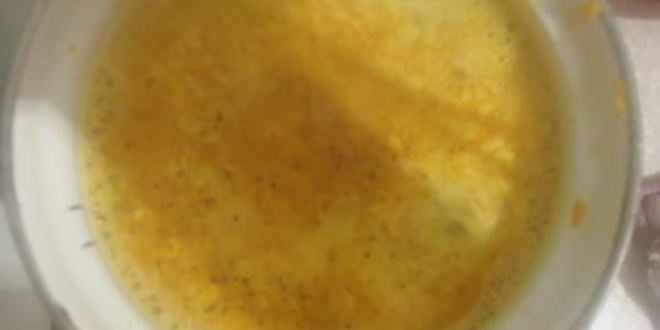 Рецепт сырного супа с горошком