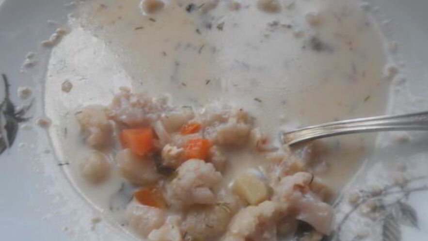 Рецепт сырного супа с грецким орехом