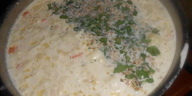 Рецепт сырного супа с грецким орехом