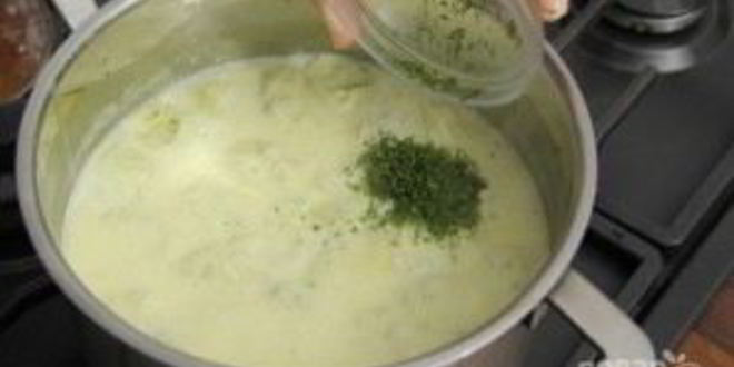 Рецепт сырного супа с клецками