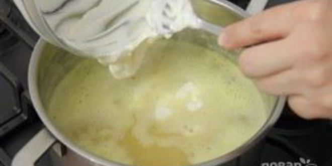 Рецепт сырного супа с клецками