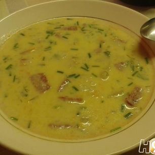 Рецепт Сырного супа с колбасой