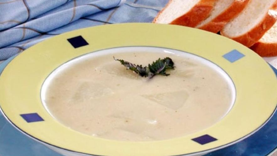 Рецепт сырного супа с кольраби