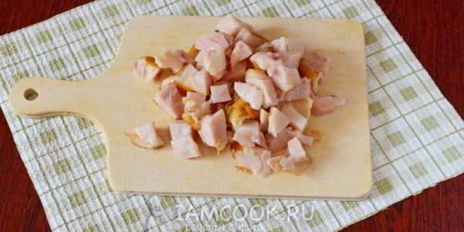 Рецепт сырного супа с копченой курицей