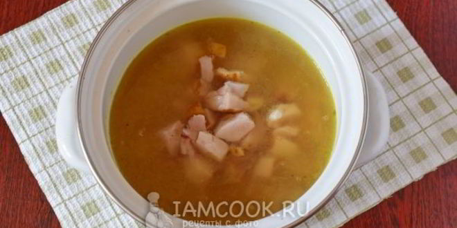 Рецепт сырного супа с копченой курицей