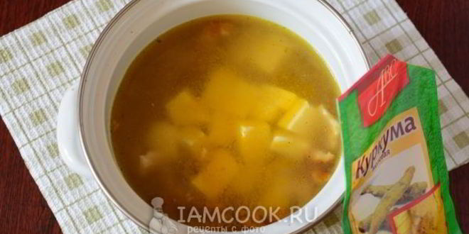 Рецепт сырного супа с копченой курицей