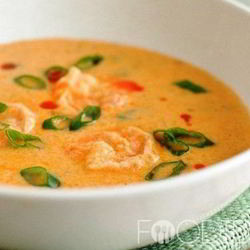 Рецепт Сырного супа с креветками