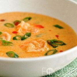 Рецепт Сырного супа с креветками