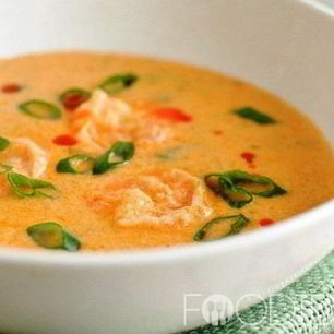 Рецепт Сырного супа с креветками