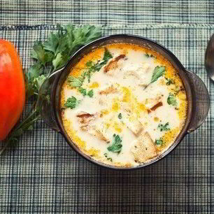 Рецепт Сырного супа с овощами