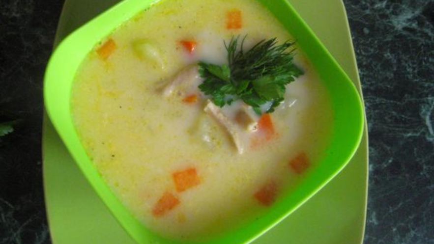 Рецепт сырного супа с соевым мясом