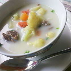 Рецепт Сырного супа с цветной капустой