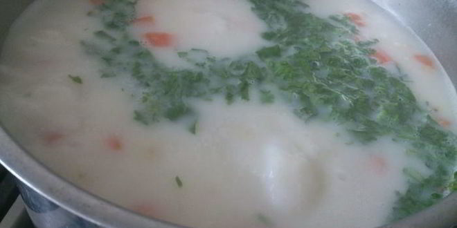 Рецепт сырного супа с цветной капустой