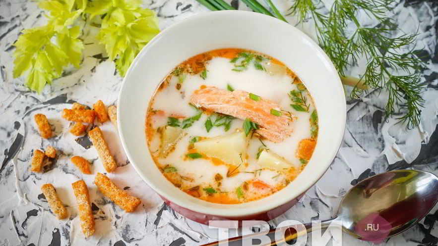 Рецепт сырного супа в мультиварке