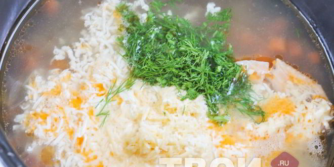 Рецепт сырного супа в мультиварке