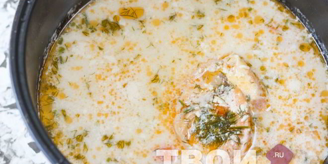 Рецепт сырного супа в мультиварке