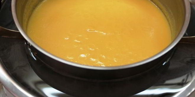 Рецепт тыквенно-сырного суп с пастернаком
