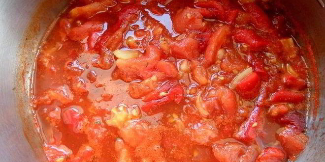 Рецепт томатного супа с перцем и рисом